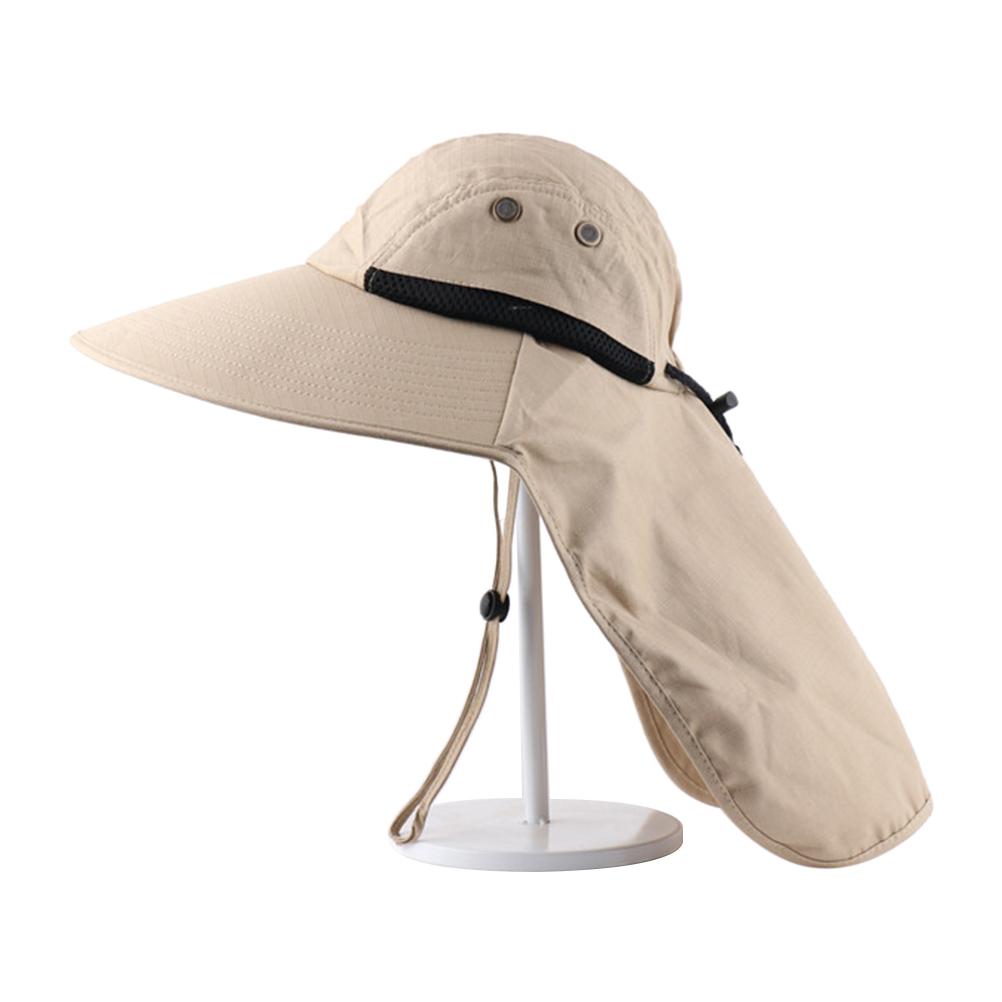 Outdoor Sun Hat for Men with 50+ UPF Protection Wide Brim Fishing Hat with Neck Flap