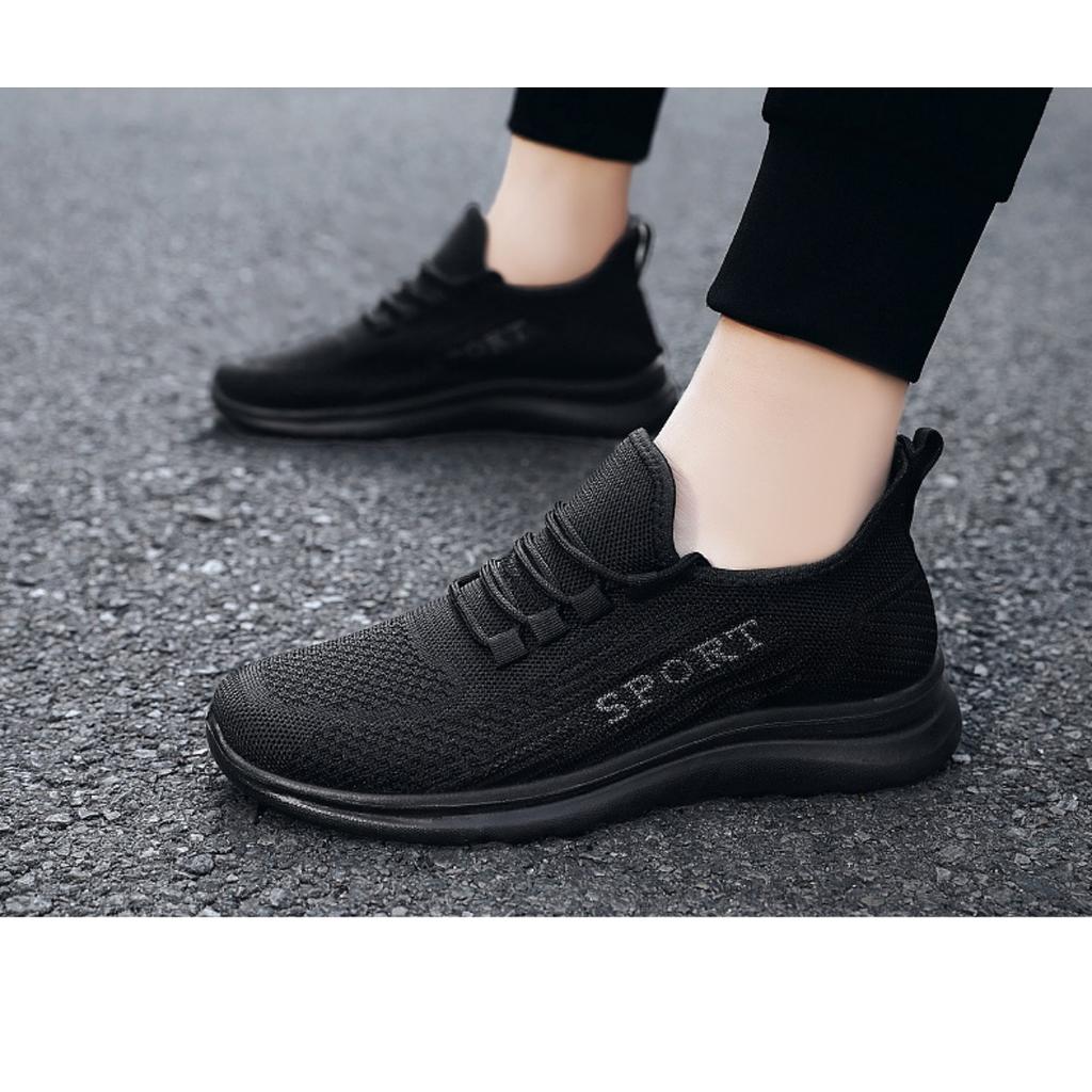 Men's Summer New Flyknit Single Shoes Casual Breathable Sports Shoes