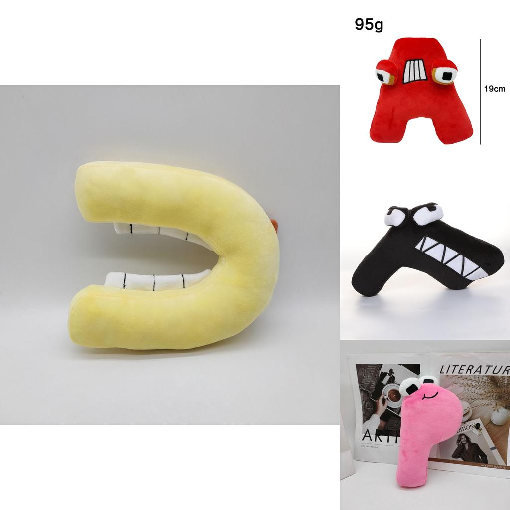 Alphabet Lore Weiche Plüsch Buchstabenpuppe Lernspielzeug Heimdeko Weihnachtsgeschenk
