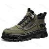 Mode Herbst Herren High Top Stiefel 2025 Outdoor Stiefeletten Bequeme Lässige Herren Stiefeletten Wandern Outdoor Sneaker Botas Para Hombre
