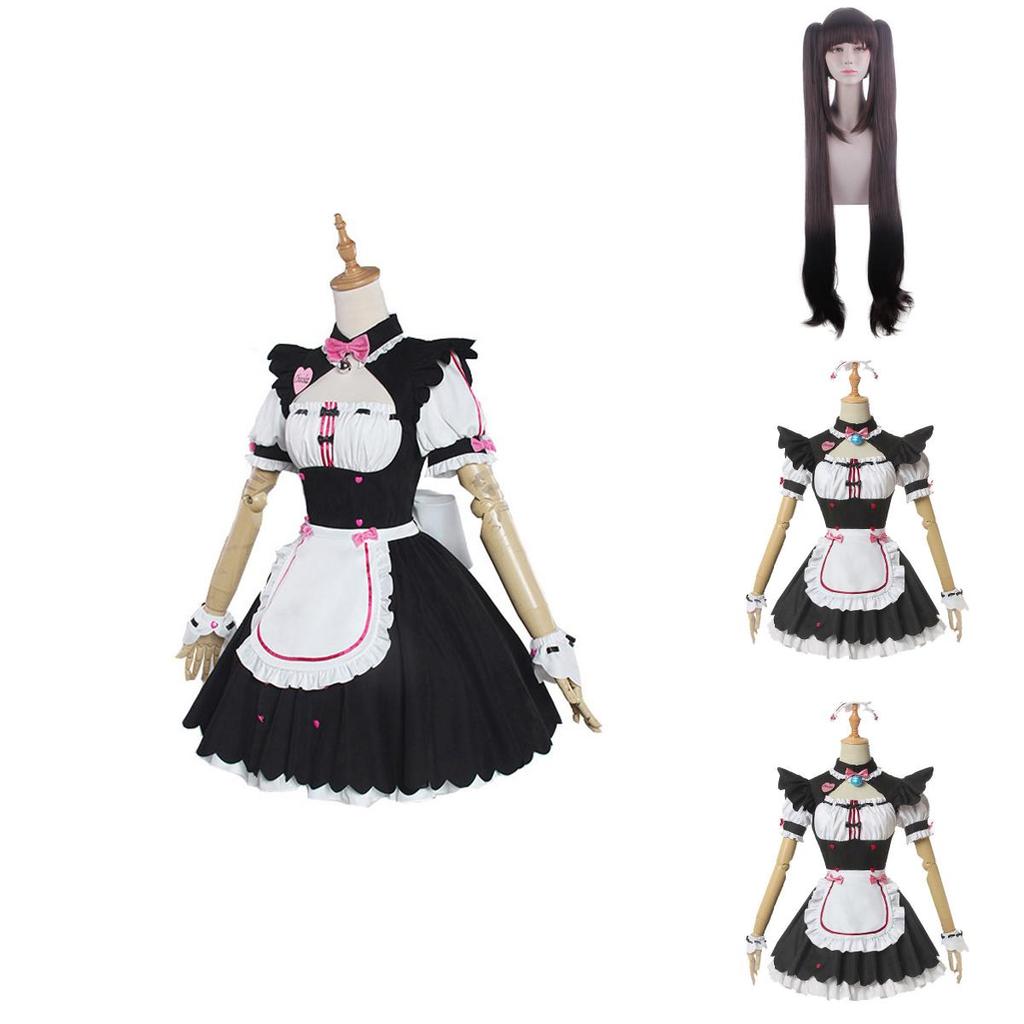 Japanese Anime Nekopara Chocola Vanilla Cosplay Costume Breathable Exquisite Design