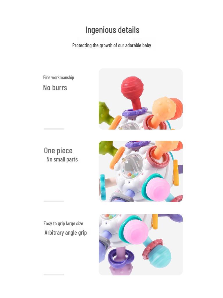 Manhattan Infant & Toddler Soothing Atom Rattle & Teether Toy