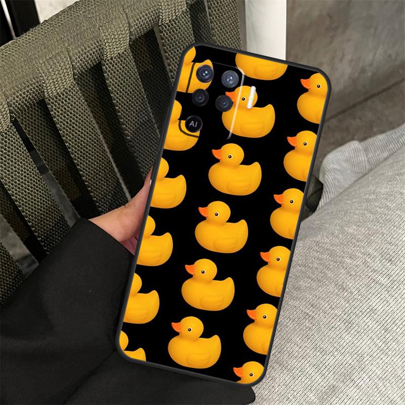 Yellow Duck Case For Oppo A38 A18 A58 A78 A98 A79 A40 A60 A80 A16 A76 A96 A15 A74 A94 A54 A77 A17 Cover