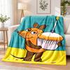Die Sendung mit der Maus Flanellen Plaid Deken Zacht Warm Gezellig Voor Bank Bed Binnen Huis Slaapkamer Gebruik