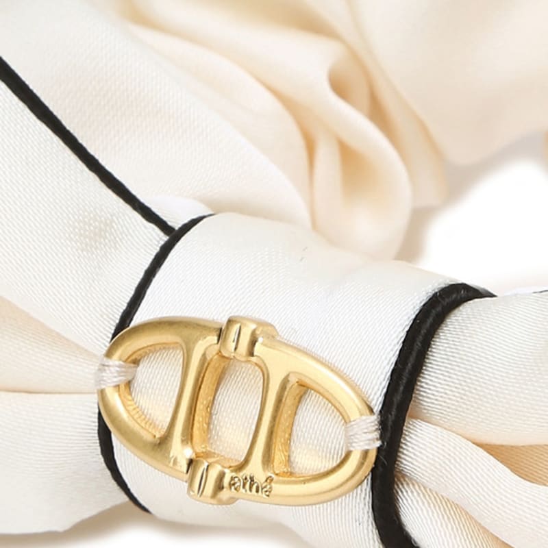 Athe Vanessabruno Bag Ivory Ribbon Hair Scrunchie AAJE4E227IV