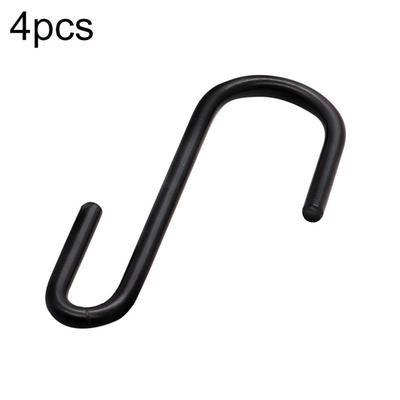Ganchos colgantes de acero inoxidable en forma de S, soporte para perchas de cocina y baño, 4/8 Uds.