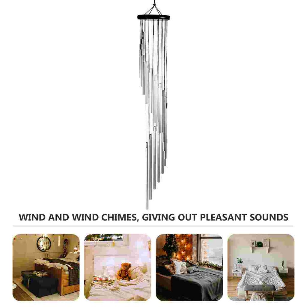 Wind Chime Artistically Beautiful Decor Bell Hanging Pendant Gift Chimes Rotating Wood Alloy Decoration