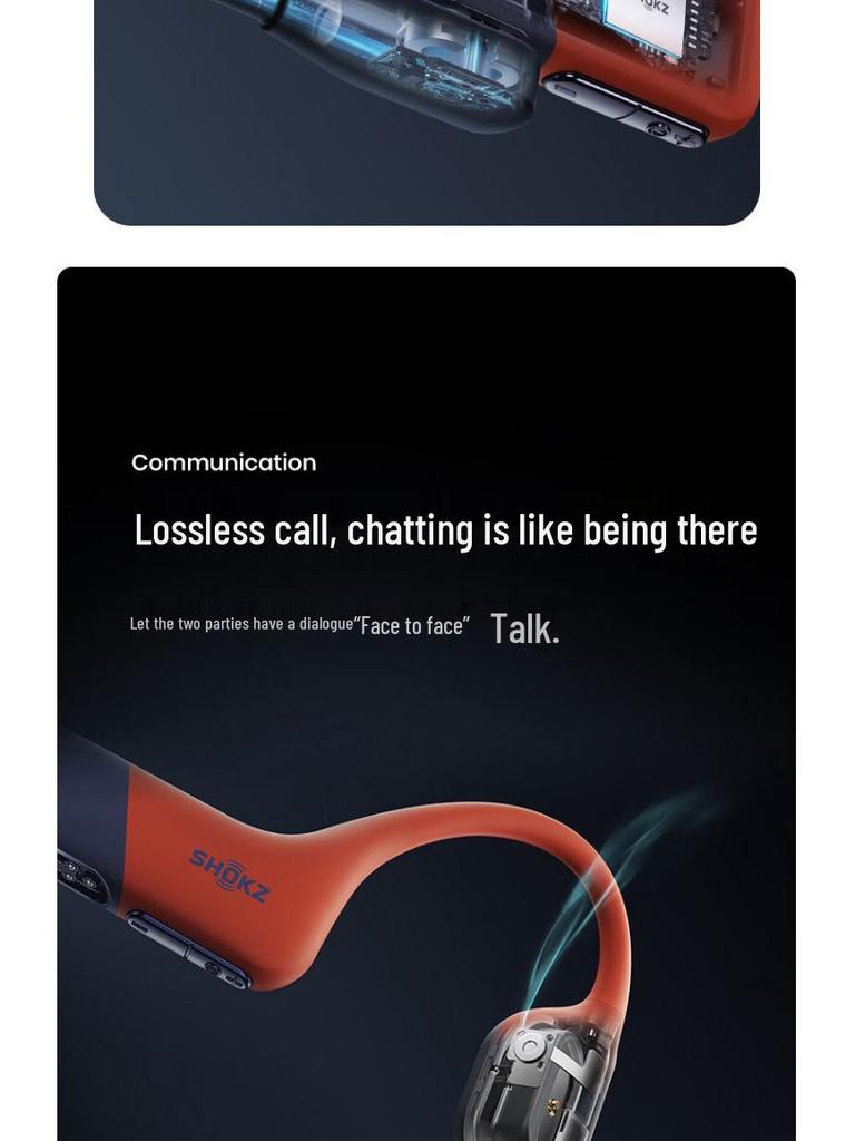 Shokz Pro True Wireless Noise-Cancelling Bone Conduction Bluetooth Swimming Earbuds, Open-Ear Sports Model S710