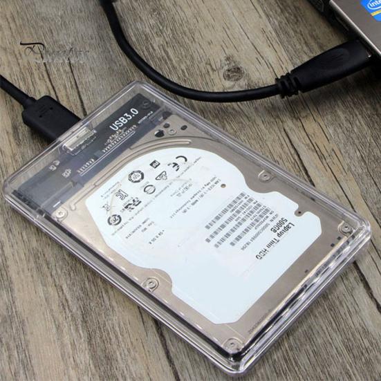 

Прозрачный 2,5-дюймовый внешний корпус SATA-USB3.0 для мобильного жесткого диска SSD
