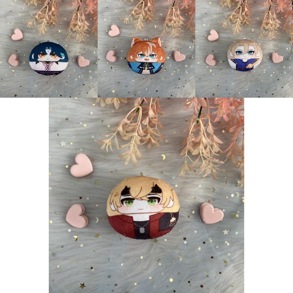 Genshin Impact Plush Dumpling Albedo Xiao Zhongli Thoma Key Chain Soft And Safe Gift