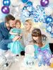 12pcs winter snowflake party decoration balloons set winter theme Christmas decoration birthday princess party supplies