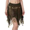 Comfortable Lightweight Polyester Belly Dance Skirt with Sequins for Extended Wear During Practice and Performances