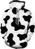 Cow spot Pattern Men Hoodie For Men Women Cartoon 3D Printed Hooded Pullover Autumn Casual Men Tops Cosplay Party Sweatshirt