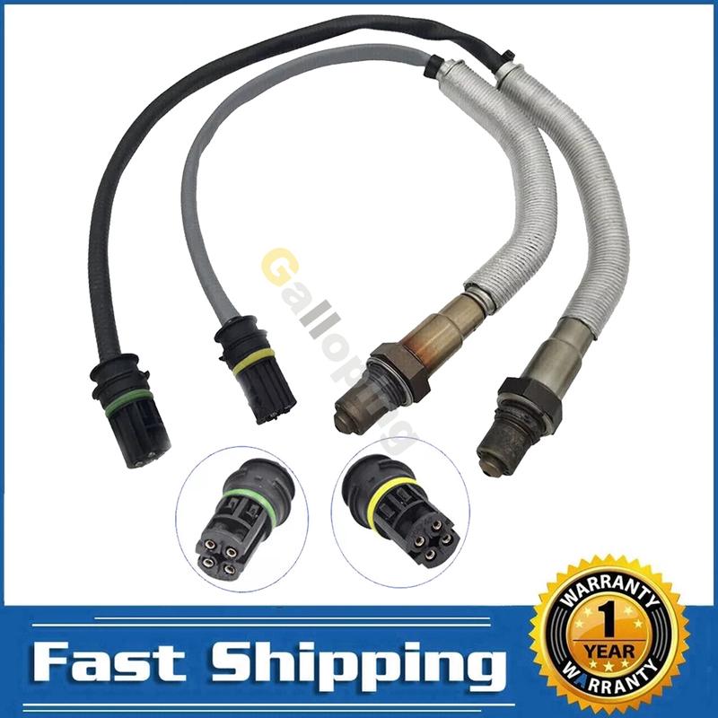 

2pcs Oxygen O2 Sensor 2 Bank 1 2 for 2009 2010 BMW 528i 335i 2006 300i 300xi 325i 325xi 3.0L L6 4 Wires Dowstream Rear 2344876