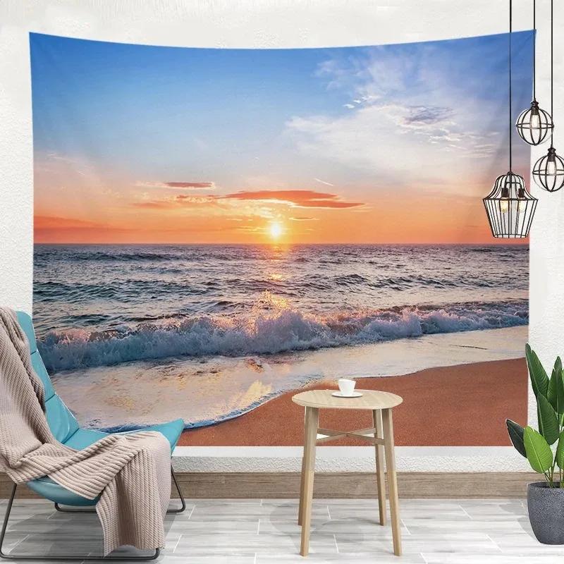 Tapiserie Dormitor Living Plantă Tropicală Model de Vară Tapiserie Modă Decor pentru Casă