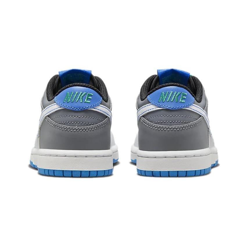 Nike Dunk Low Ammortizzazione Anti-urto Scarpe da Skateboard Basse per Bambini Grigio Blu Bambini di Età Compresa tra 3 e 7 Anni DH9756-004