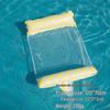 Inflatable PVC Float Recliner: Foldable Striped Swimming Bed