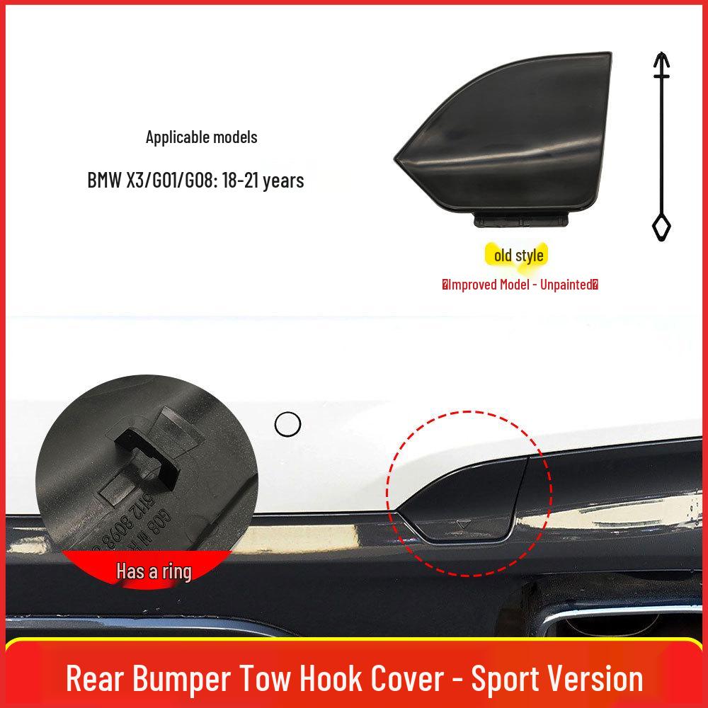 BMW X3 Sport Rear Tow Hook Cover G08 M Bumper Towing Hole 51128098806