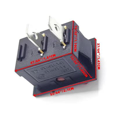 Rocker Switch KCD1 2 Pin 2 Position 10A125V 6A250V ON/Off Fit for Various Kinds of Auto Household Appliances DIY Power Control Electric Tool