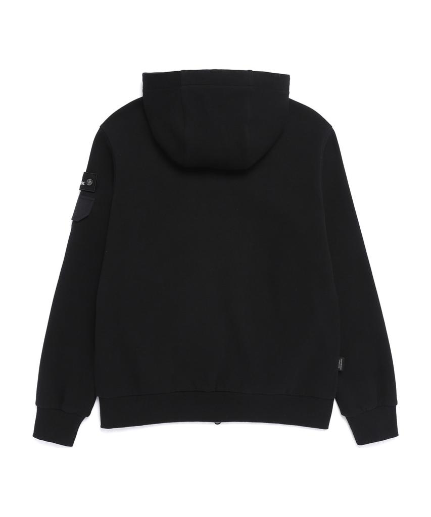 Nationalgeographic N261Uft950 Margay Sleeve Pocket Regular Fit Hooded Full Zip Black