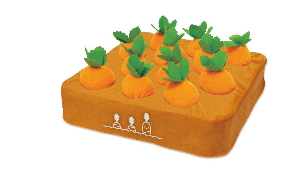 Fluffy Harvest Plush Carrot Cushion (1 piece)