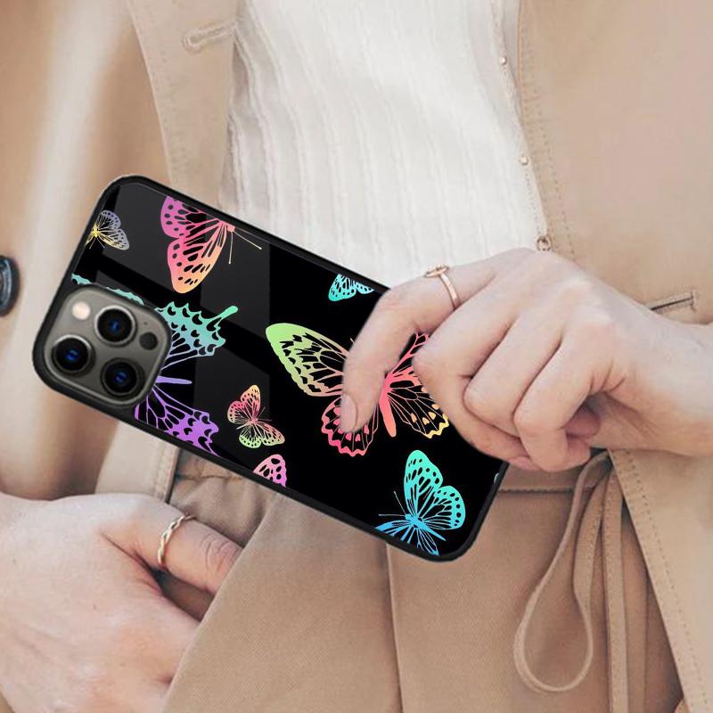 

Butterfly Pattern Cute Magnetic Phone Case For APPLE iPhone 17 Air 16 14 13 12 Pro Max 15 Plus Wireless Charge MagSafe Cover iPhone 14