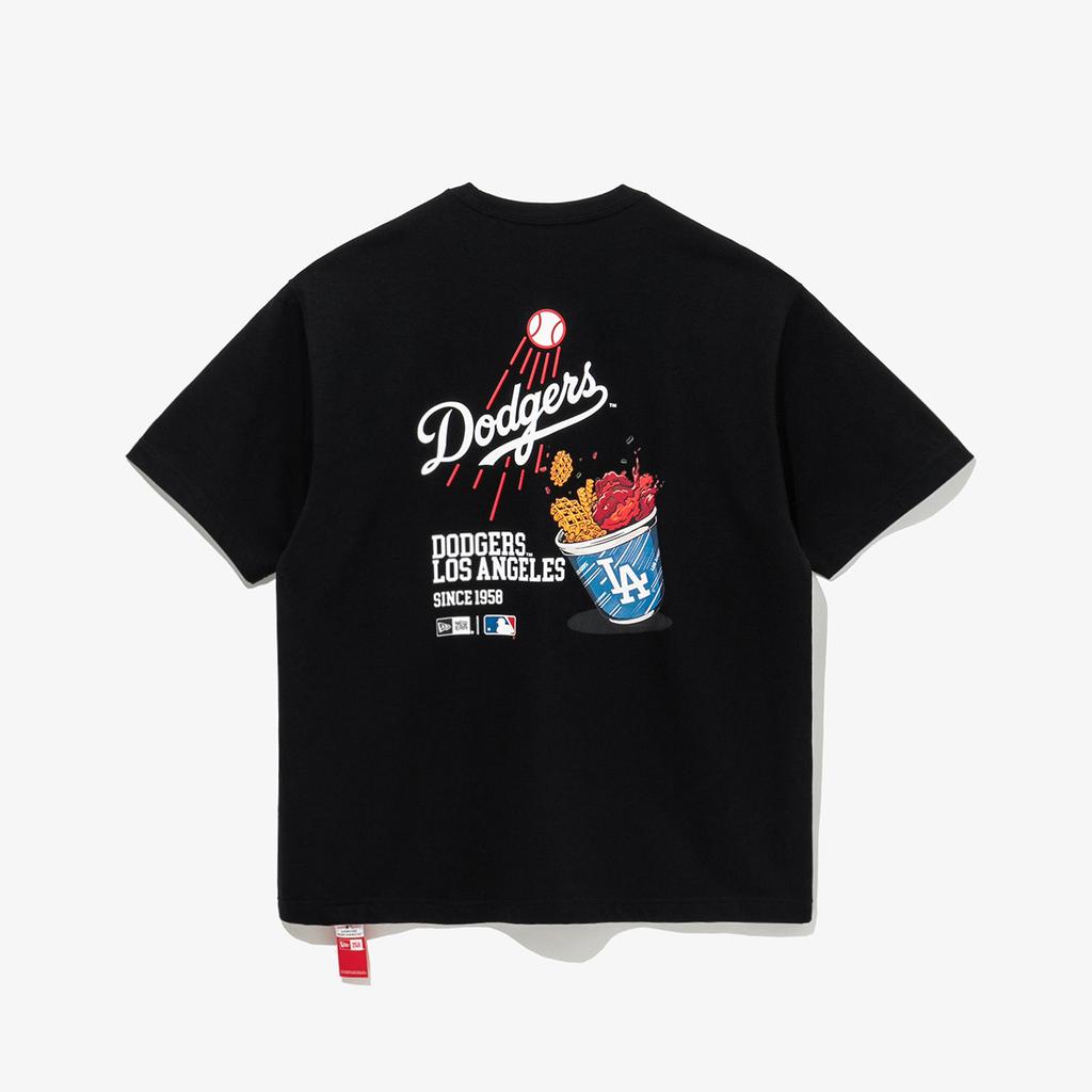 NEW ERA Mlb La Dodgers Cheerleading Food T-Shirt Black 14536501