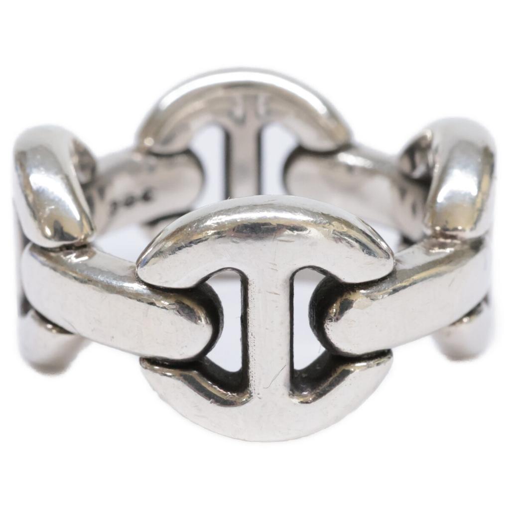 HOORSENBUHS 925 QUAD LINK Ring Ring 18 SilverUsed