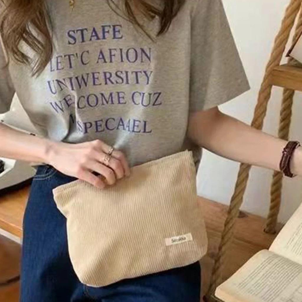 1pc-Fashion Women Sweet Cosmetic Bags Makeup Large Purse Bag Zipper Pouch Daily Corduro Outdoor Activities Travel Organiser