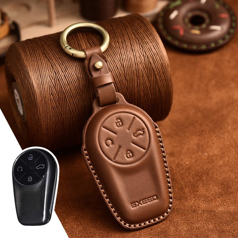 

Suitable for Chery Exeed VX FL CDM\LX PHEV Leather KeysCase Protector коричневый