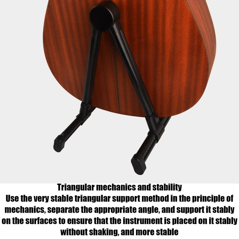 Guitar Stand Floor Guitar Folding A-Shape Frame Stand With Anti-slip Rubber Pads Folk Guitar A Frame Floor Shelf For Electric