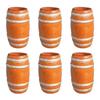 Mini Wooden Beer Barrels for Dollhouses Bar Scene Decoration Beer Festivals and Party Setting Natural Wood