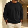 Heren Sweatshirt met Voering en Ronde Hals Casual Kleur Pullover