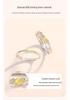 Tichya Star Trail Couple Rings: Pure Silver 999, Open Design for Men and Women, Light Luxury Fashion Planet Pair.