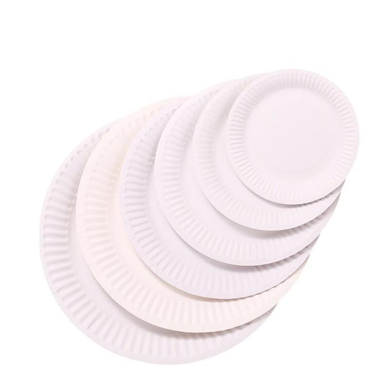 OIMG Disposable Bamboo Paper Plates
