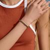 Gold Plated Emerald Green Oval CZ Tennis Bracelet