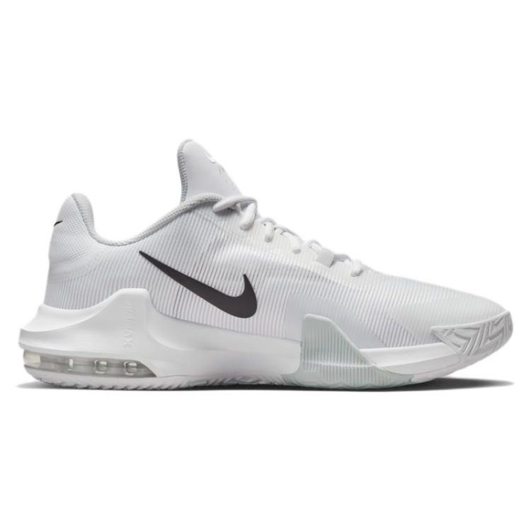 Nike Air Max Impact 4 Beyaz Siyah Erkek Spor Ayakkabı Saf-Platin DM1124-100
