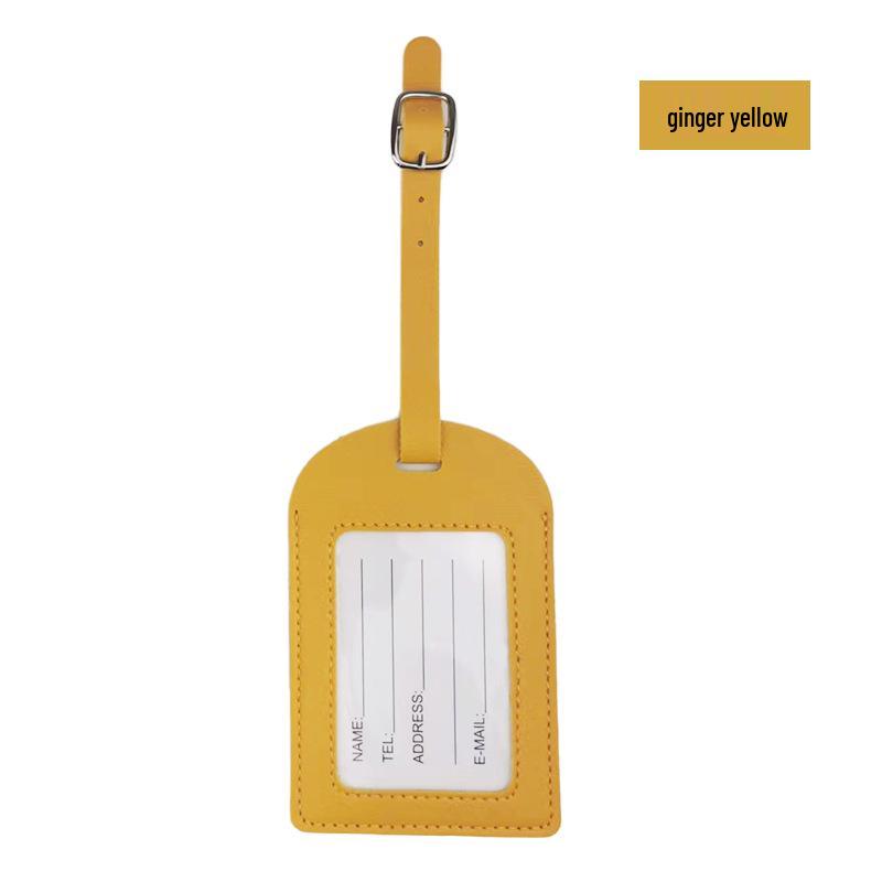 Multicolor Leather Airplane Boarding Pass Suitcase Tag