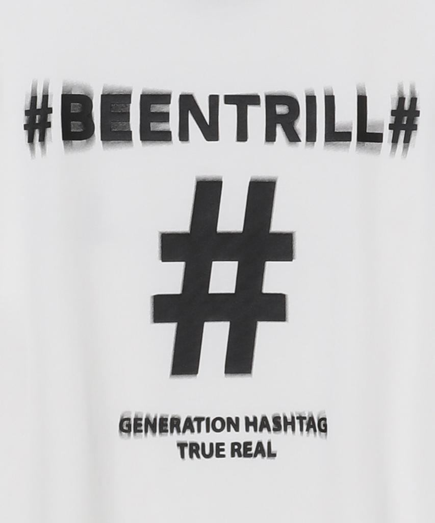 BEENTRILL Shake Hashtag Comfort Fit T-Shirt (Off-White)
