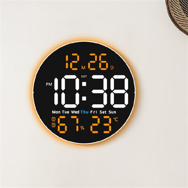 10Inch Digital Wall Clock Remote Controlled 2 Alarms Large LED Display 10 Brightness For Home Office Bedroom Decoration