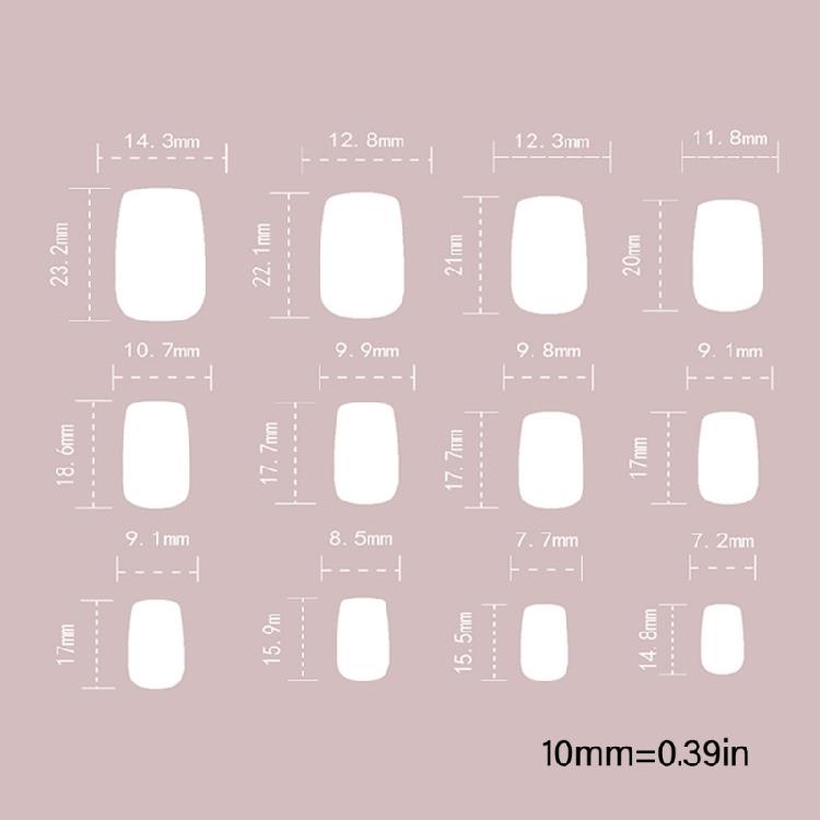 24Pcs Press on Nail Almond Glues on Nail French Fake Nail Designs False Nail Artificial Nail Gifts for Women and Girls