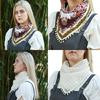 Trendy Triangular Neck Shawl Neckerchief For Lady With Soft Fabric And Decorative Tassels for Women Spring Everday Wear