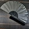 DIY Black Silk Folding Fan Painting Hand Held Fan Gifts Chinese Style Folded Fan