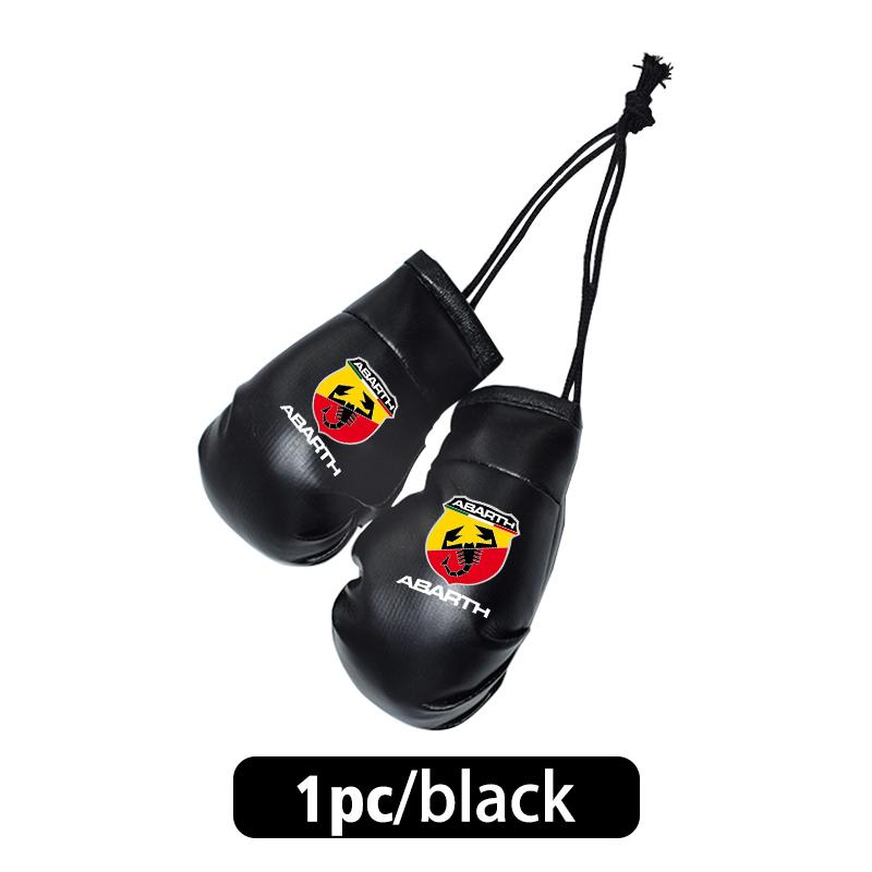 FZMVI1 Car Pendant Mini Boxing Fashion Gloves Rearview Mirror Ornaments For Abarth FIAT 500 Tipo FR Panda Argo Freemont Bravo Punto