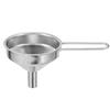 Stainless Steel Mini Funnel for Cooking Oil Hangable Food-Grade Oil Filling Funnel Liquid Seasoning Dispensing Tool with Handle