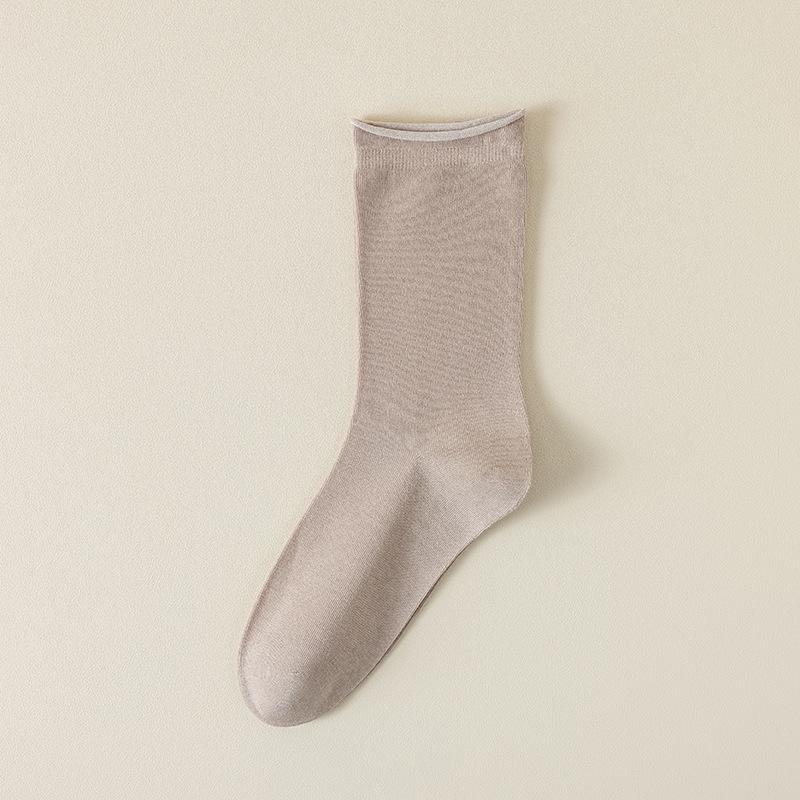 Mulberry Silk Stockings, Children's Mid-calf Stockings, Summer Thin Pile Stockings, Boneless Summer Anti-odor Long Calf Stockings