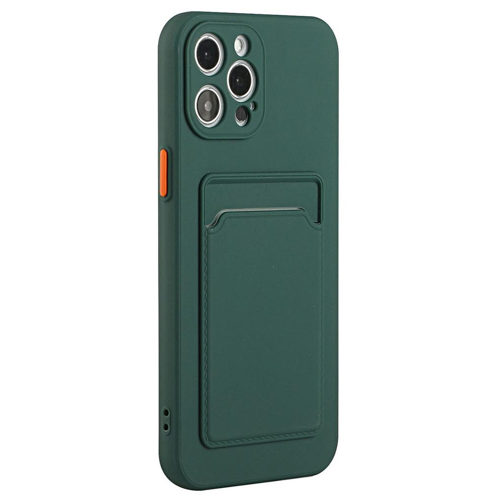 For iPhone 15 Pro Max Anti-scratch TPU Phone Case Drop-proof Card Holder Cover