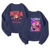 Children's Fashionable Lightweight Long-sleeved Round Neck Pullover With Pockets Printed Pullover