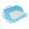 Rabbit Litter Tray Toilet Animal Potty Trainer Bunnies Corner Toilet Box for Ferret Hamster Dragon Cat Guinea Pig Dutch Supplies