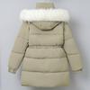 Fashion Winter Coats Woman Long Parkas Hooded Faux Fur Collar Thick Warm Women's Jackets